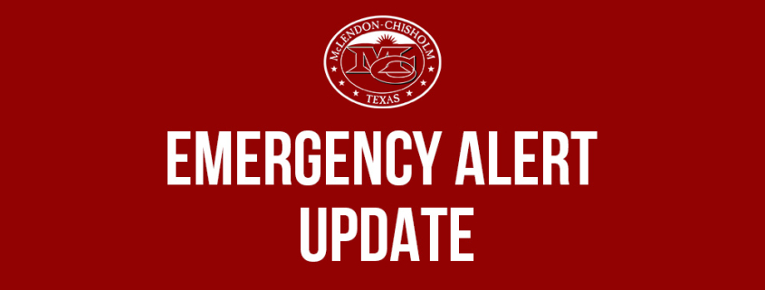 Emergency Alert Update