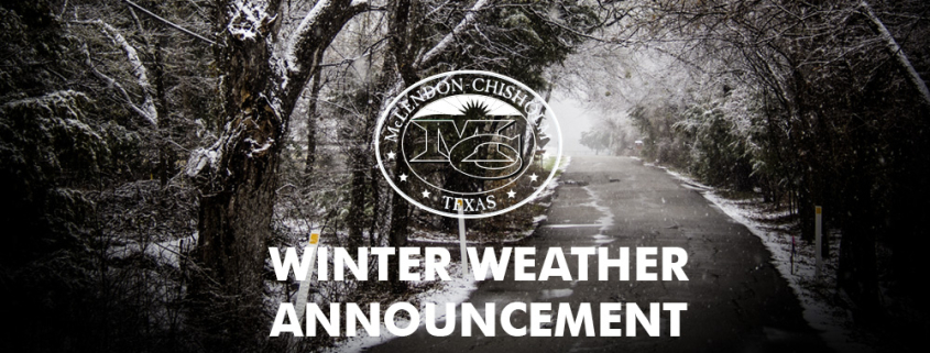 Winter weather in McLendon-Chisholm.
