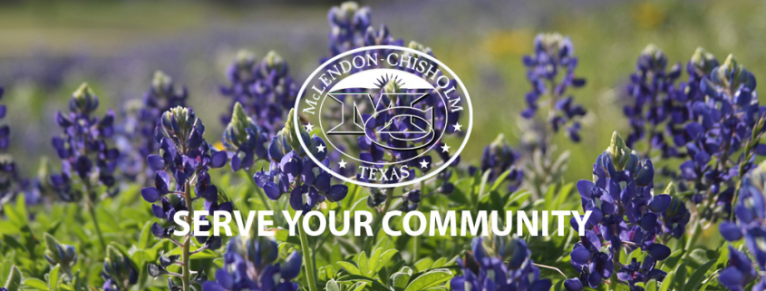 A field of blue bonnets in the City of McLendon Chisholm.