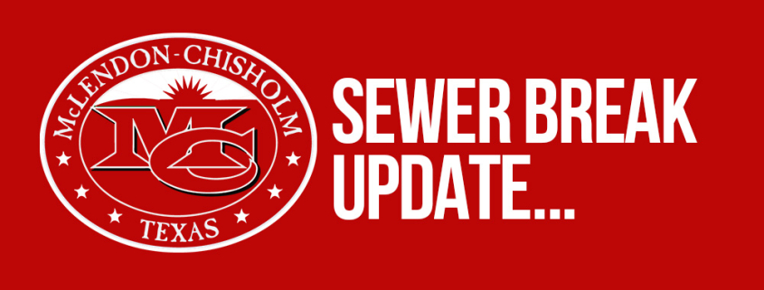 Sewer Break Update Banner